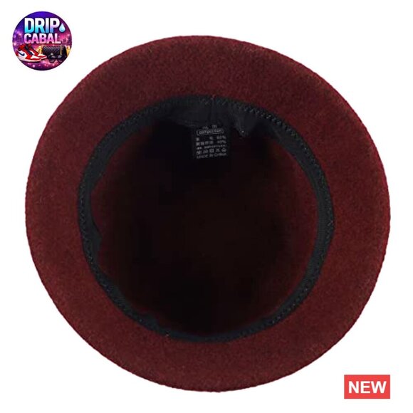 Wool Bucket Hat Crushable Packable Winter Warm Adjustable Drawstring main image 4
